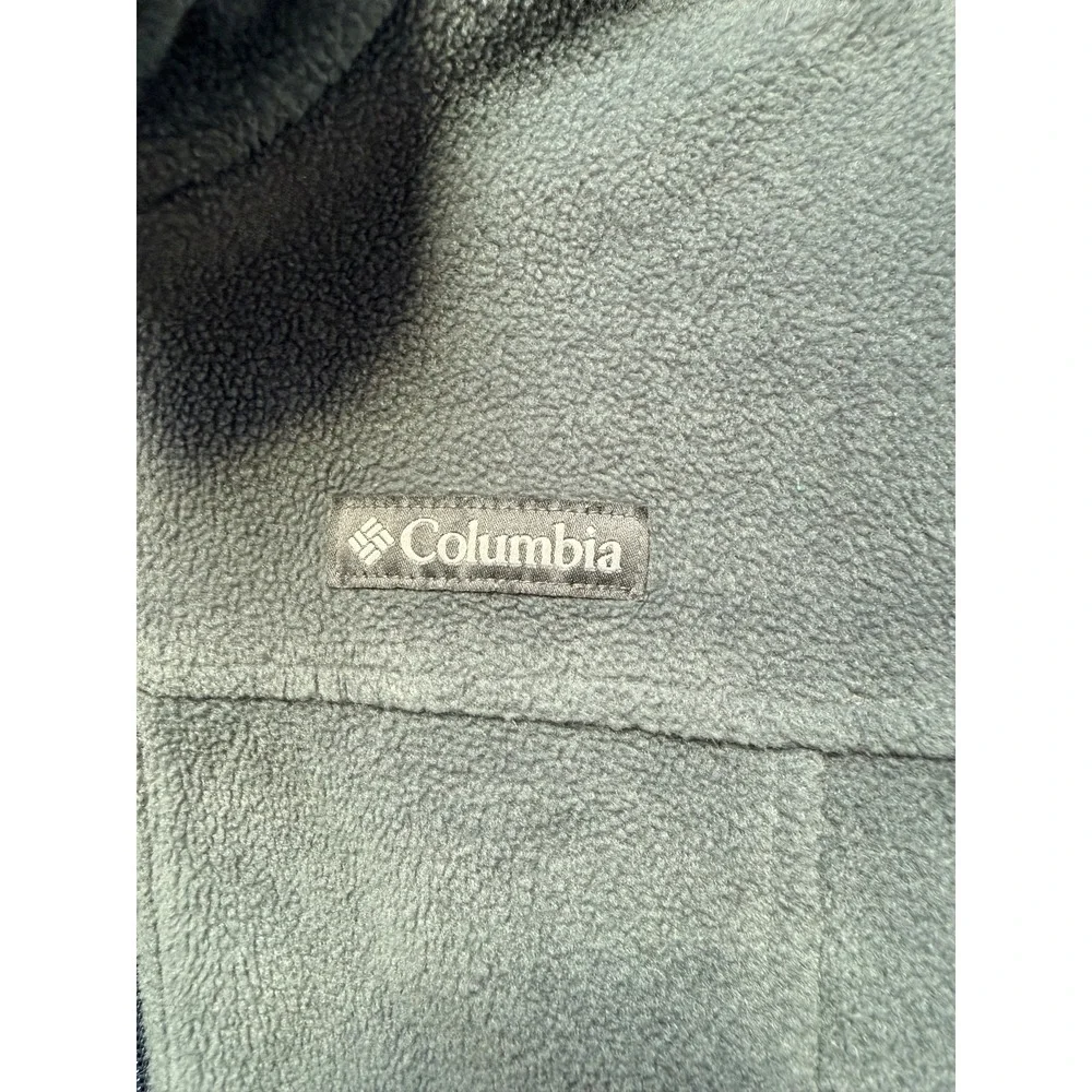 Columbia Boys Steens Mountain Fleece Jacket Grey Size Medium 10/12 Full Zip Cozy
